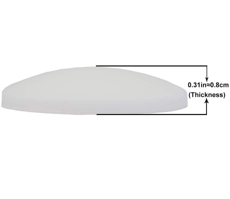 Xfenvs Door Knob Wall Shield, 6PCS White Round Soft Rubber Wall Protector Self Adhesive Door Handle Bumper (Small Round 1.57 Inch 6PCS, White) - Image 4